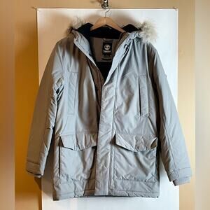 Like New Timberland Faux Fur Hooded Lined Waterproof Jacket. Medium